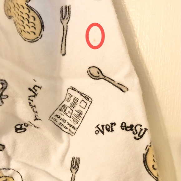 Mickey Mouse disney flannel breakfast pajama pj set size medium - Picture 8 of 8